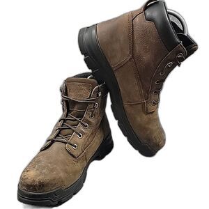 Wolverine Chainhand Mens 13 Brown Steel Toe Work Boots Durashocks WP W10916